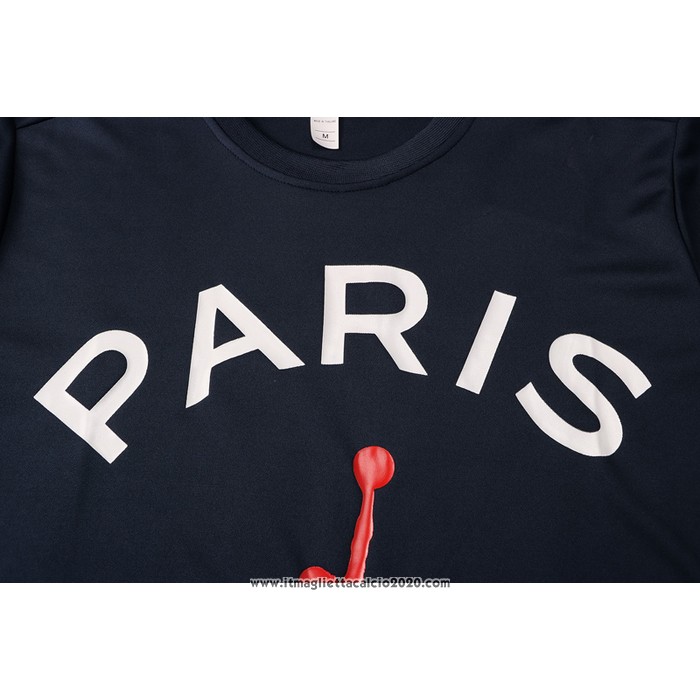 Tuta da Track Paris Saint-Germain Manica Corta 2021 2022 Nero